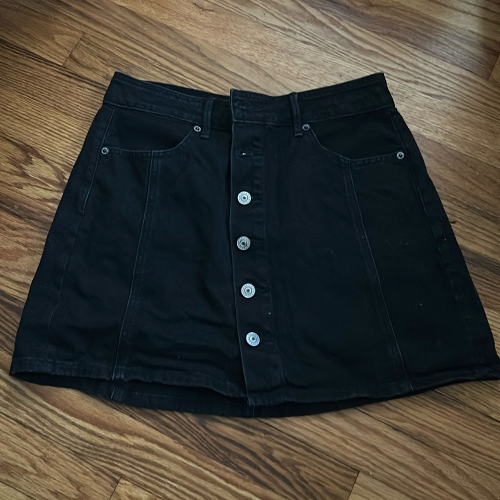 American Eagle Outfitters 28” waist button-denim skirt - Picture 1 of 10